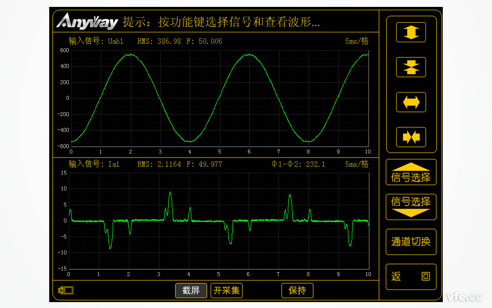 低壓變頻器輸入電流、電壓